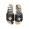 New Orleans Saints NFL Womens Glitter Gel Slide