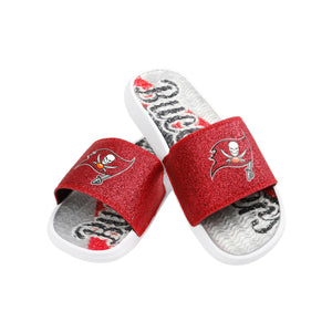 Tampa Bay Buccaneers NFL Womens Glitter Gel Slide