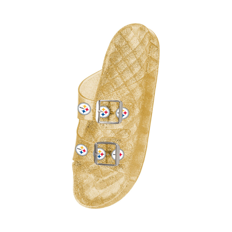 Pittsburgh Steelers Womens Sequin Flip Flop FOCO