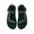 Green Bay Packers NFL Womens Repeat Logo Strap Sandal
