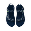 Seattle Seahawks NFL Womens Repeat Logo Strap Sandal