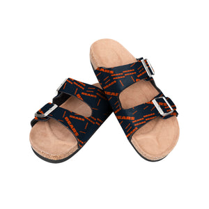 Chicago Bears NFL Womens Mini Print Double Buckle Sandal