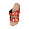 Kansas City Chiefs NFL Womens Mini Print Double Buckle Sandal