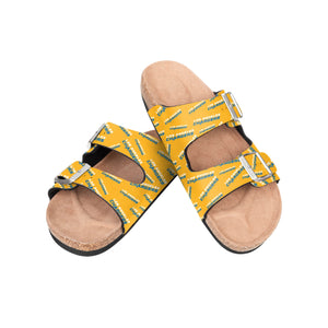 Los Angeles Chargers NFL Womens Mini Print Double Buckle Sandal