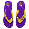 Minnesota Vikings NFL Womens Sequin Flip Flops