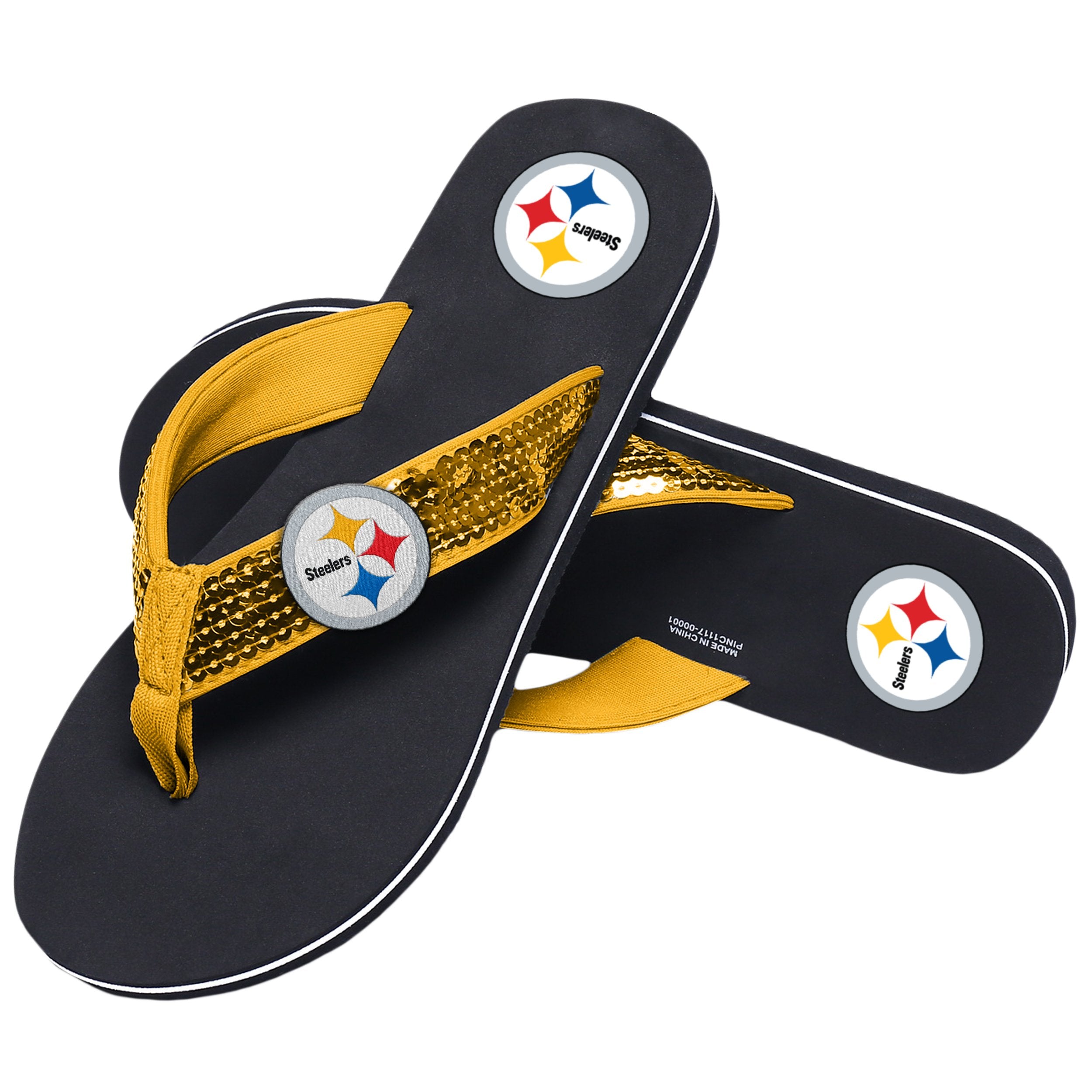 Steelers Men's Raised Slides - 7/8