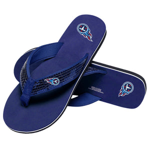 Tennessee Titans NFL Womens Sequin Flip Flops
