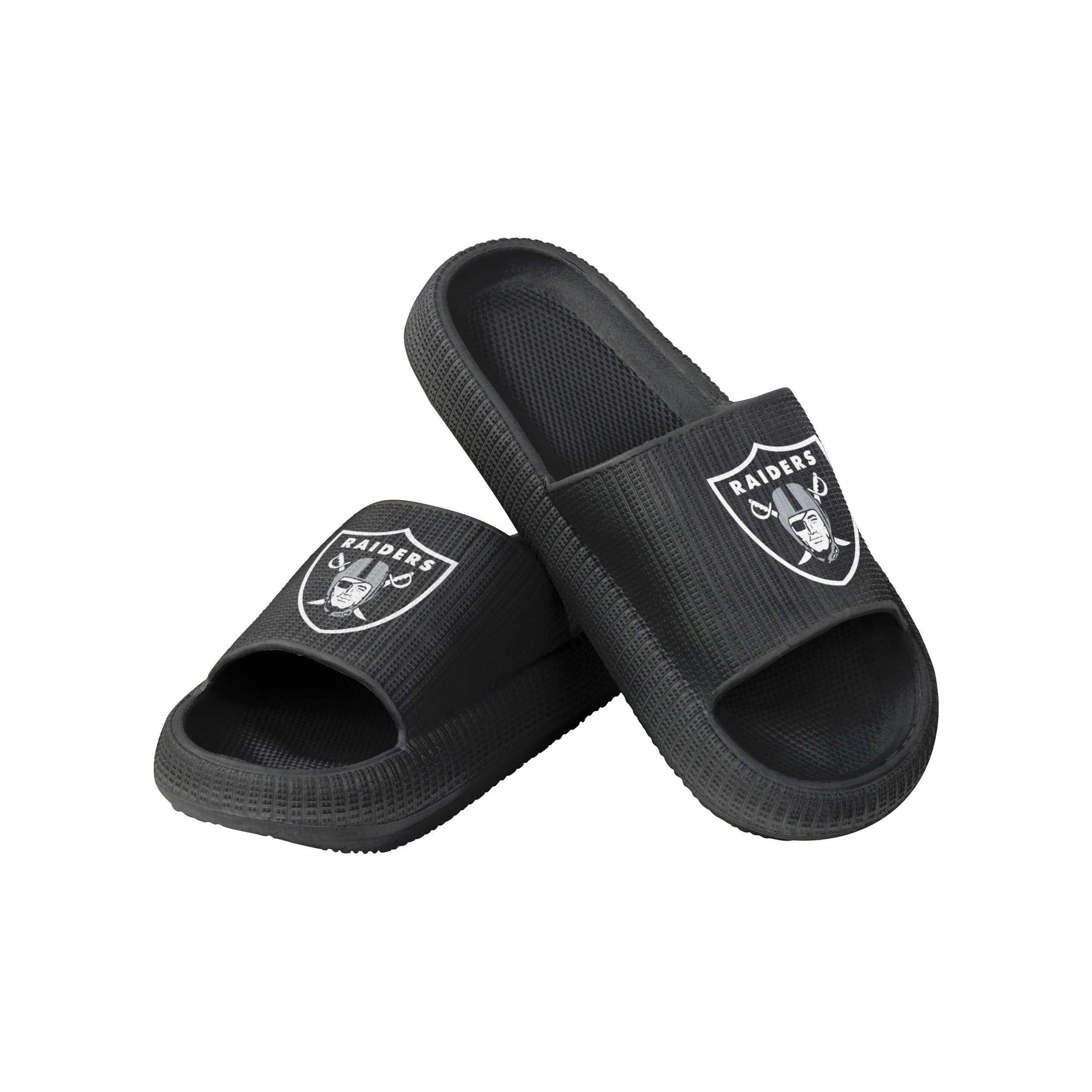 Las Vegas Raiders NFL Mens Foam Sport Slide Sandals