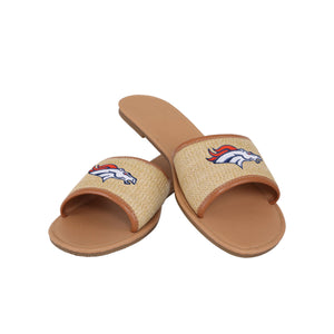 Denver Broncos NFL Womens Straw Slide
