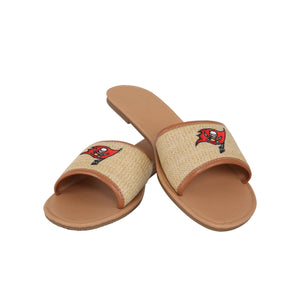 Tampa Bay Buccaneers NFL Womens Straw Slide