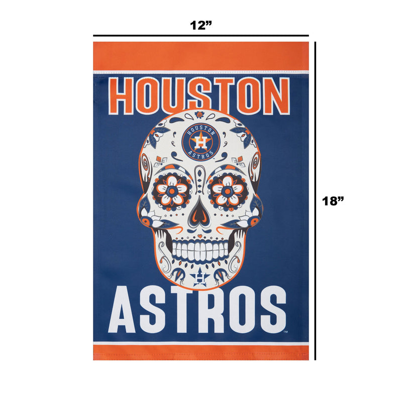 Houston Astros 12'' Sugar Skull Circle Sign