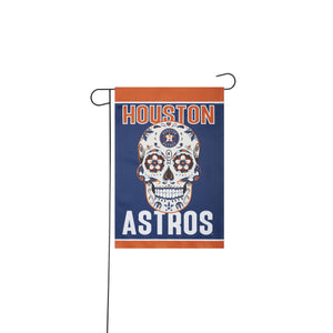 Houston Astros MLB Day Of The Dead Garden Flag