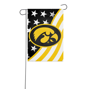 Iowa Hawkeyes NCAA Americana Garden Flag