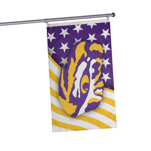 LSU Tigers NCAA Americana Horizontal Flag
