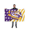 LSU Tigers NCAA Americana Horizontal Flag