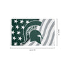 Michigan State Spartans NCAA Americana Horizontal Flag