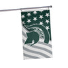 Michigan State Spartans NCAA Americana Horizontal Flag