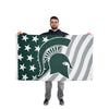 Michigan State Spartans NCAA Americana Horizontal Flag