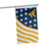 West Virginia Mountaineers NCAA Americana Horizontal Flag