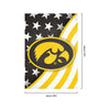 Iowa Hawkeyes NCAA Americana Vertical Flag