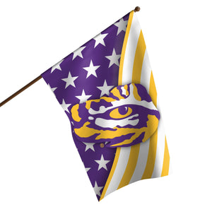 LSU Tigers NCAA Americana Vertical Flag