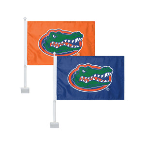 Florida Gators NCAA 2 Pack Solid Car Flag