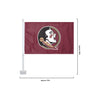 Florida State Seminoles NCAA 2 Pack Solid Car Flag