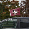 Florida State Seminoles NCAA 2 Pack Solid Car Flag