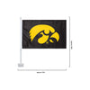 Iowa Hawkeyes NCAA 2 Pack Solid Car Flag