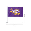 LSU Tigers NCAA 2 Pack Solid Car Flag