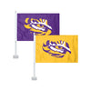 LSU Tigers NCAA 2 Pack Solid Car Flag