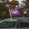 LSU Tigers NCAA 2 Pack Solid Car Flag