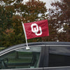 Oklahoma Sooners NCAA 2 Pack Solid Car Flag