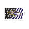 Baltimore Ravens NFL Americana Horizontal Flag