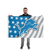 Detroit Lions NFL Americana Horizontal Flag