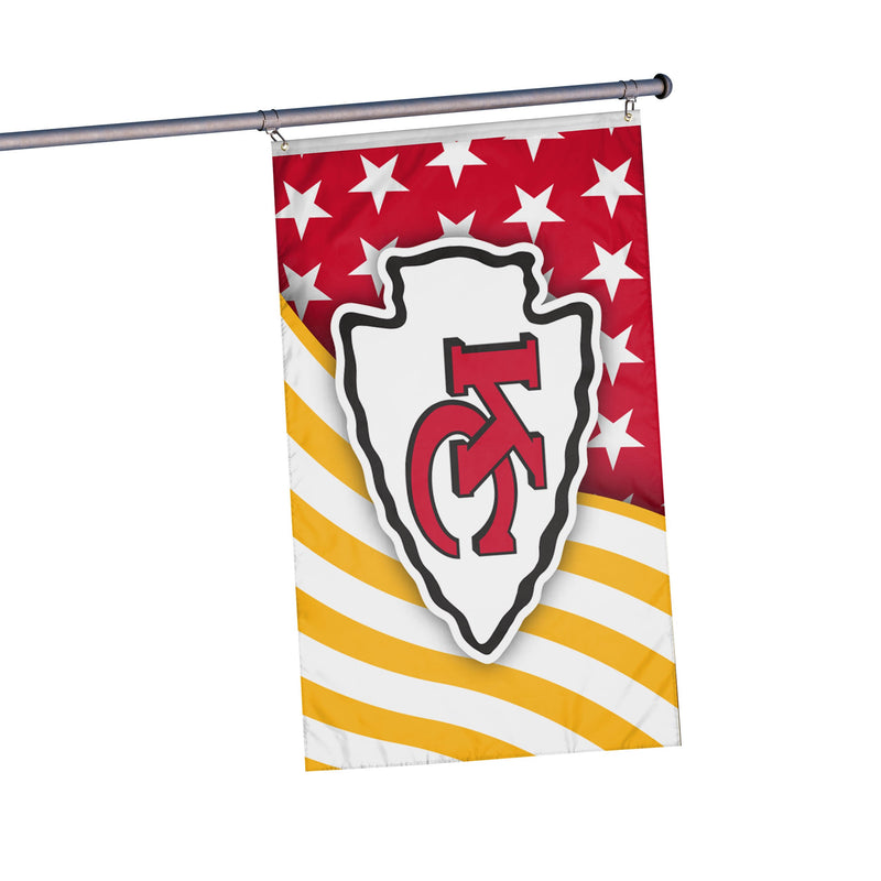 Kansas City Chiefs NFL Americana Horizontal Flag