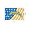 Los Angeles Chargers NFL Americana Horizontal Flag