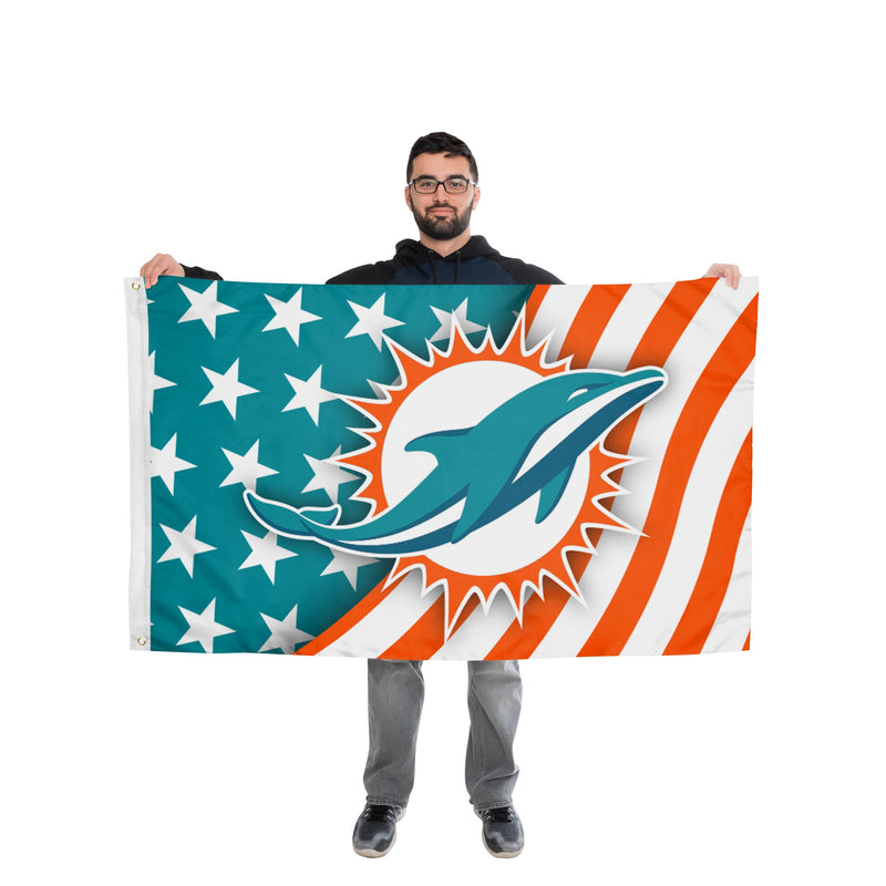 : FOCO Miami Dolphins NFL Primetime Socks - S/M