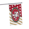 San Francisco 49ers NFL Americana Horizontal Flag