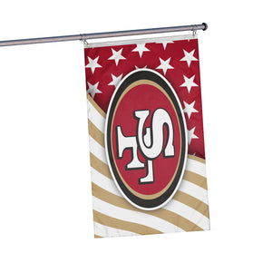 San Francisco 49ers NFL Americana Horizontal Flag