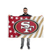 San Francisco 49ers NFL Americana Horizontal Flag