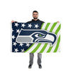 Seattle Seahawks NFL Americana Horizontal Flag