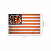 Cincinnati Bengals NFL American Stars Horizontal Flag