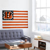 Cincinnati Bengals NFL American Stars Horizontal Flag