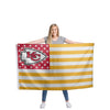 Kansas City Chiefs NFL American Stars Horizontal Flag