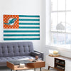 Miami Dolphins NFL American Stars Horizontal Flag