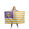 Minnesota Vikings NFL American Stars Horizontal Flag