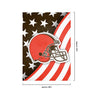 Cleveland Browns NFL Americana Vertical Flag