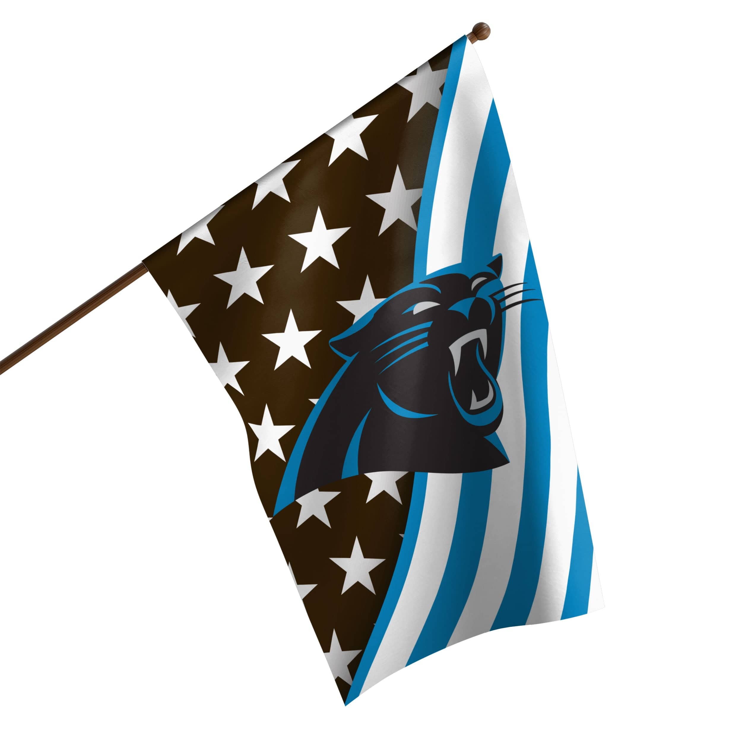 Carolina Panthers Flags - Carolina Panthers Flagpole Flags - Carolina  Panthers NFL 27 x 37 Vertical Outdoor Pole Flag