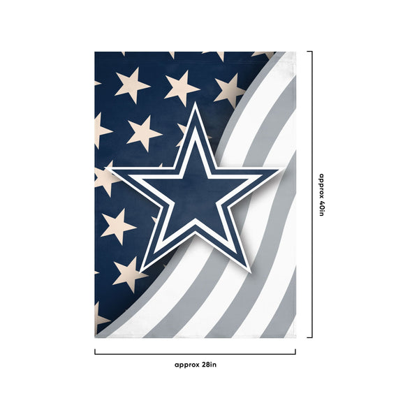 Dallas Cowboys NFL Americana Vertical Flag